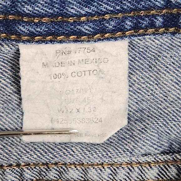 Vintage Key Jeans Mens 32x32 Blue Denim Straight Leg Classic Fit Workwear Pants - Picture 8 of 10